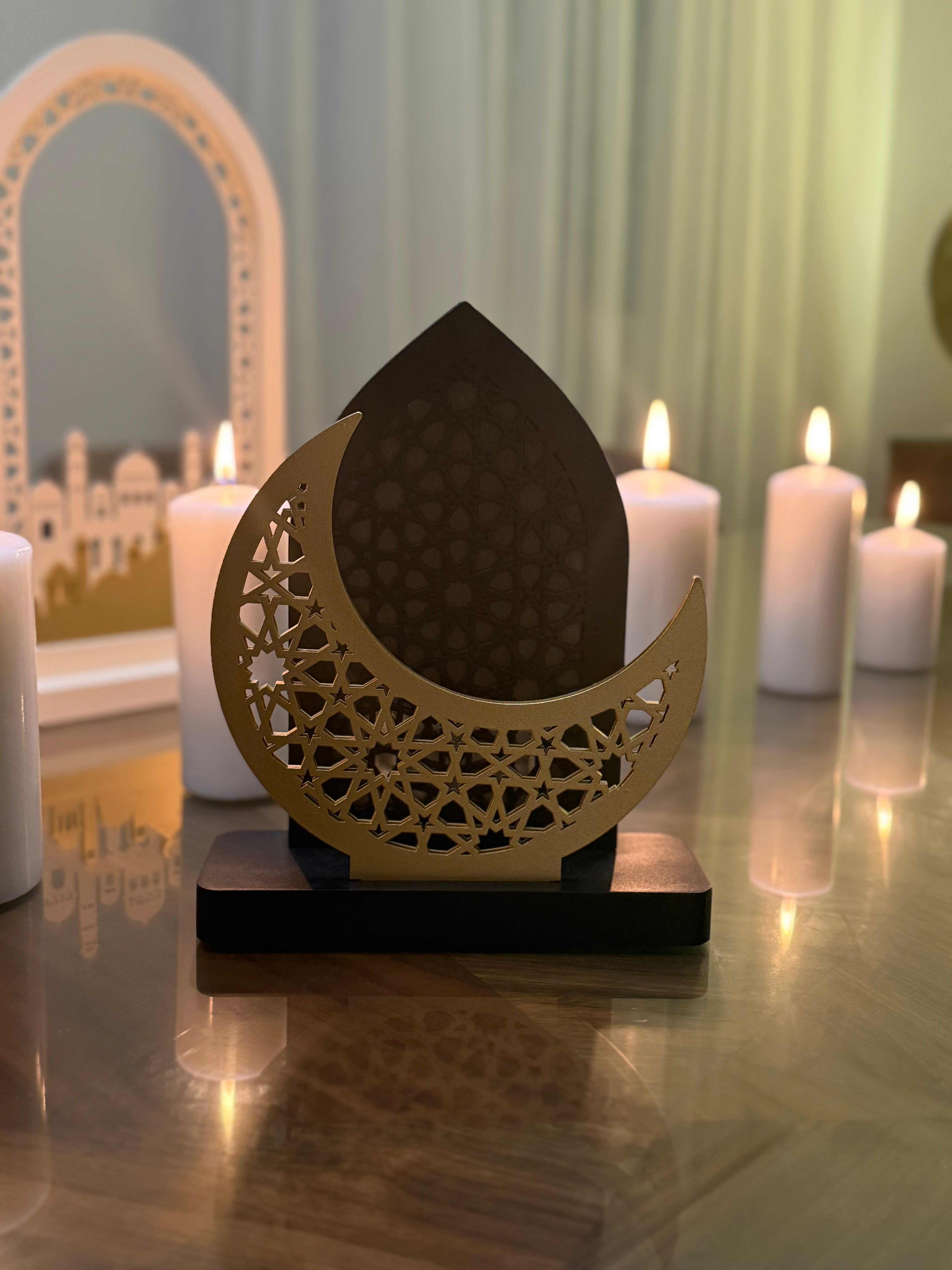 Ramadan Crescent Table Decor