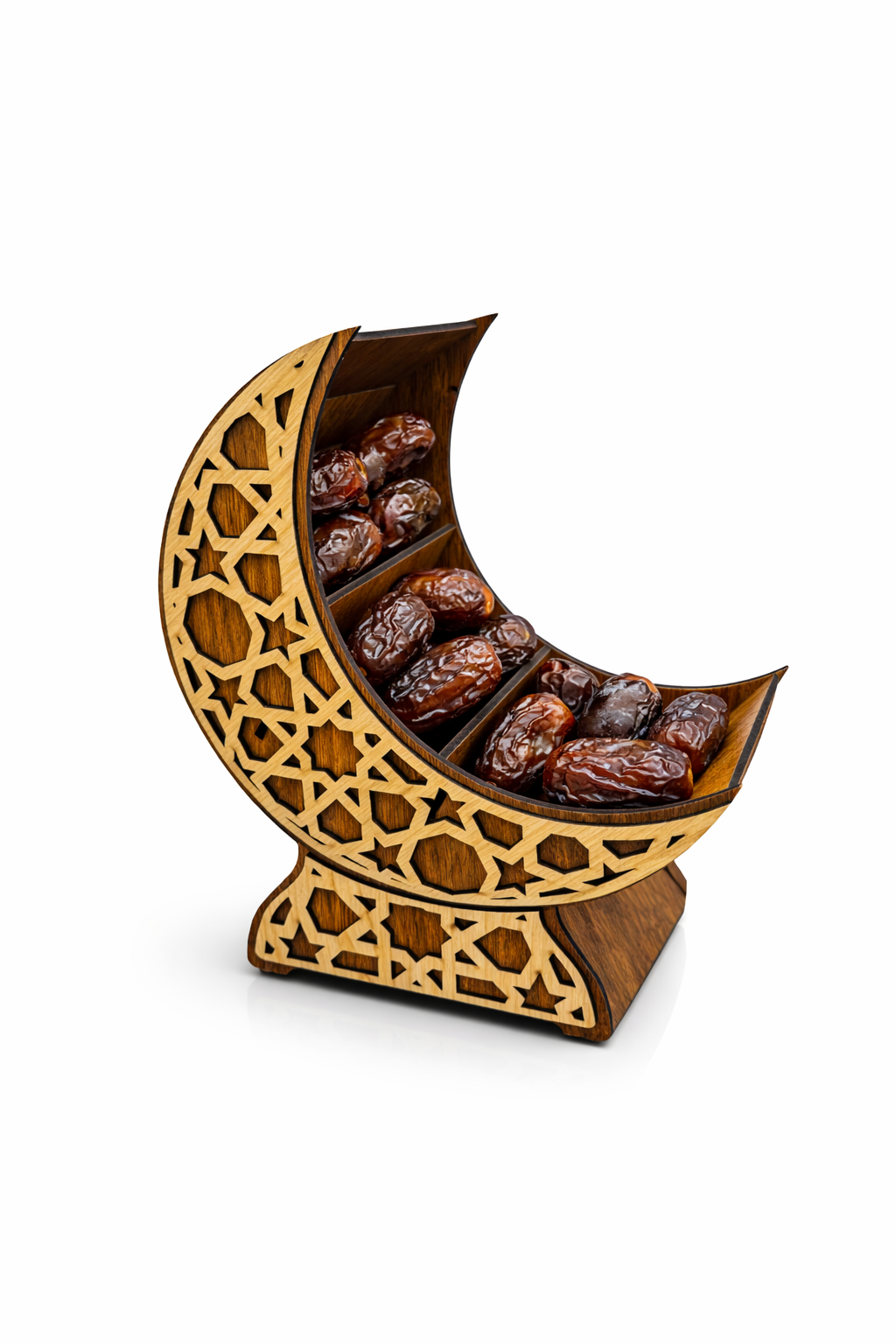 Wooden Crescent Date Holder